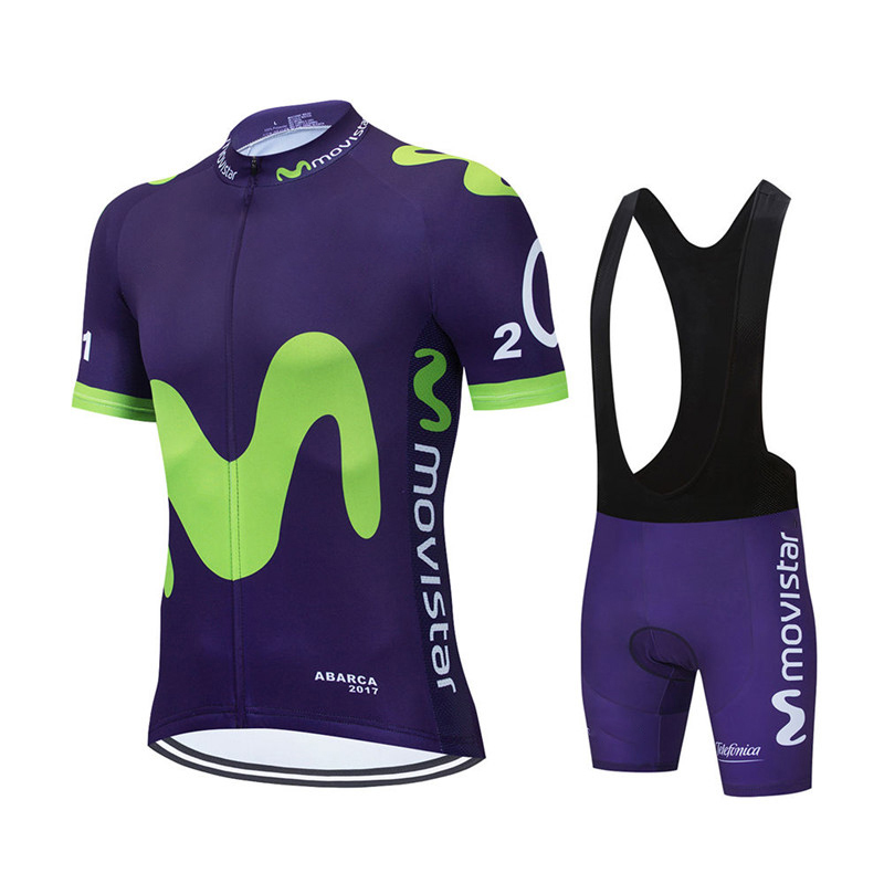New Summer Movistar Team Cycli - Cycling Gear Jersey ulasan dan harga